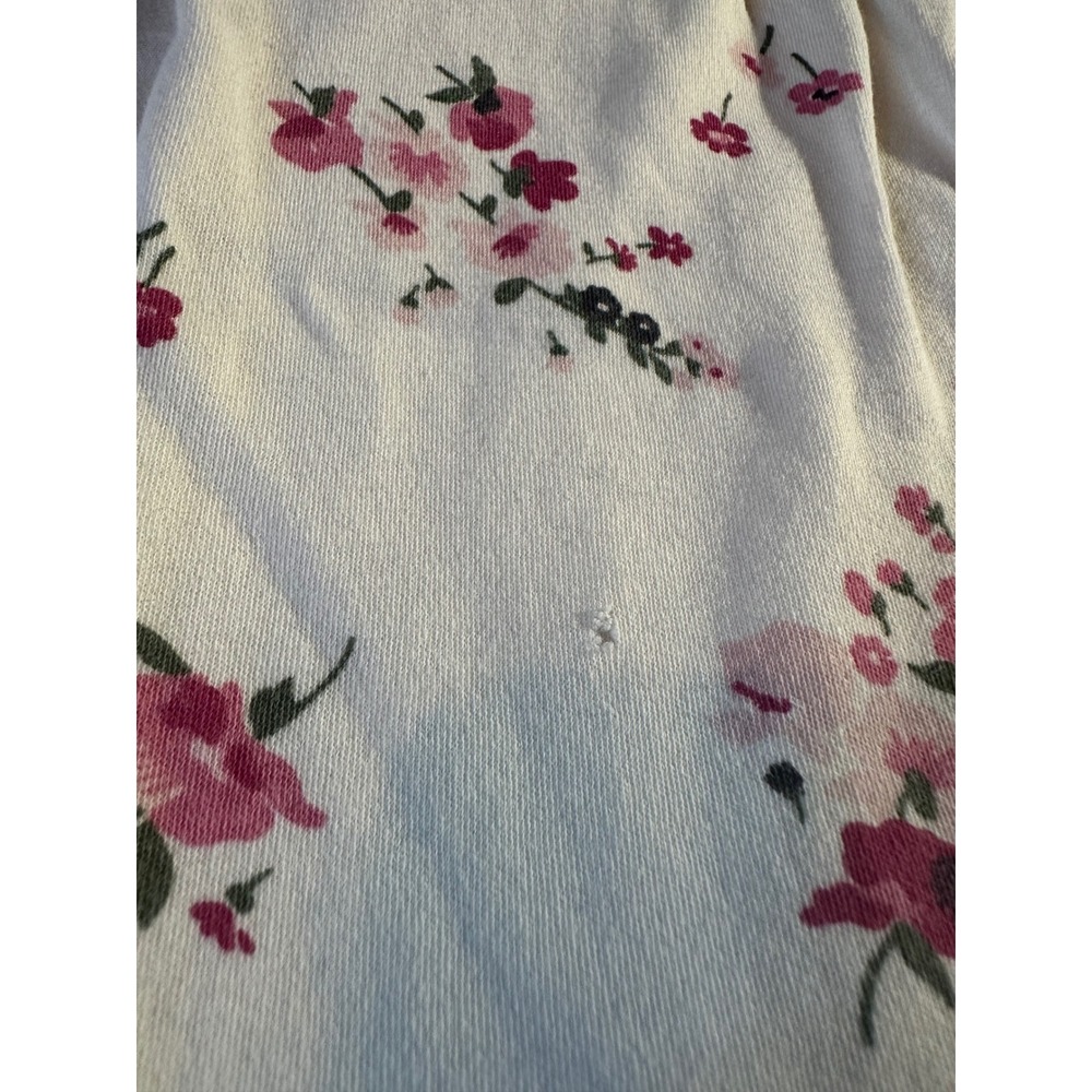 Baby Gap Floral Long Sleeve One Piece Romper Jumpsuit Cream Pink Size 3-6M - Picture 3 of 5